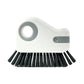 Brosse de nettoyage pour rainures de fenêtre 2-en-1 avec grattoir intégré