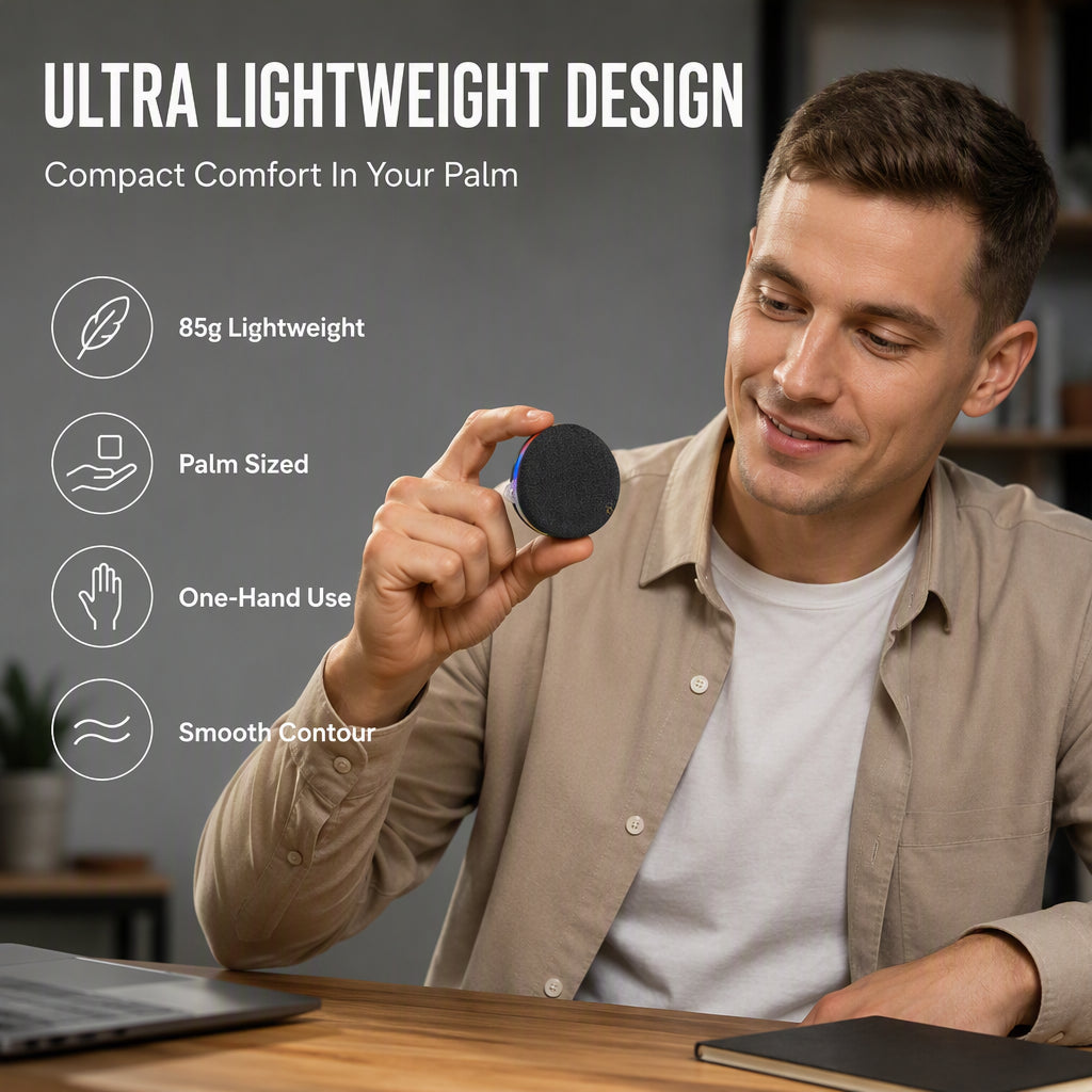 🔊🧲 Mini enceinte Bluetooth magnétique – Lumière ambiante RGB, son clair, fixez-la partout pour une musique d’ambiance dans la cuisine, la salle de bain ou au camping 🎵🌈