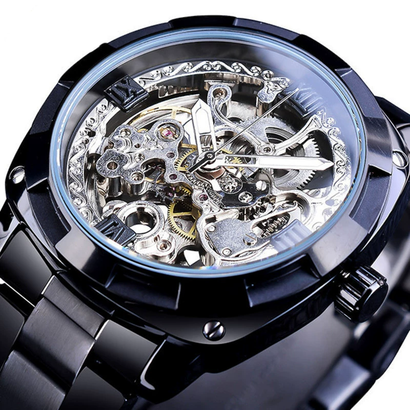 📢📢50% DE RÉDUCTION !! ⏰Montre Automatique Squelette pour Homme