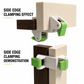 🛠️⚡ Pince de serrage rapide double face – Patins caoutchouc, idéale pour la pose de panneaux de remplissage, finitions et assemblages précis, l’allié des menuisiers et bricoleurs exigeants 🔩💪