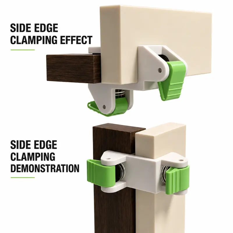 🛠️⚡ Pince de serrage rapide double face – Patins caoutchouc, idéale pour la pose de panneaux de remplissage, finitions et assemblages précis, l’allié des menuisiers et bricoleurs exigeants 🔩💪