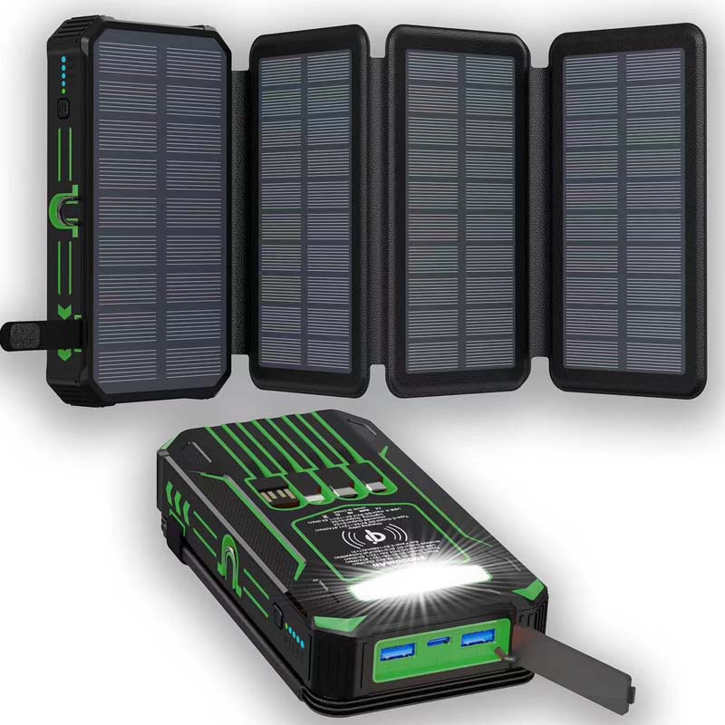 ☀️ 50% DE RÉDUCTION! 🔋 Batterie Solaire 20000mAh – 4 panneaux pliables, IPX5 & antichoc – Charge 6 appareils – Idéale pour l'extérieur 📱