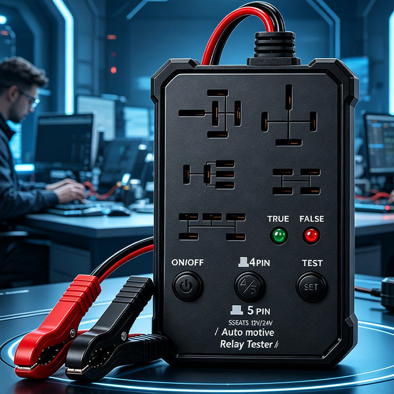 📢📢40% DE RÉDUCTION !! ⏰Testeur de Relais Automobile avec Extracteur – Compatible 12V/24V – 4 & 5 Broches – Diagnostic LED Instantané ⚡