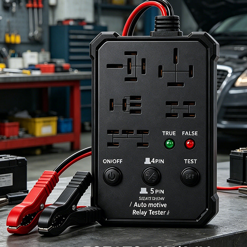 📢📢40% DE RÉDUCTION !! ⏰Testeur de Relais Automobile avec Extracteur – Compatible 12V/24V – 4 & 5 Broches – Diagnostic LED Instantané ⚡
