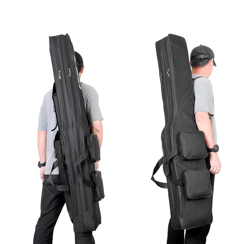 🎣 -50% ! 🧳 Sac à Cannes à Pêche Grande Capacité – Tissu Oxford 420D – 3 Couches – 1,3 m / 1,5 m – Bretelles Réglables – Vert Armée/Noir/Camouflage 🐟
