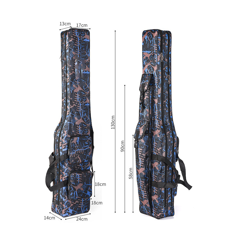 🎣 -50% ! 🧳 Sac à Cannes à Pêche Grande Capacité – Tissu Oxford 420D – 3 Couches – 1,3 m / 1,5 m – Bretelles Réglables – Vert Armée/Noir/Camouflage 🐟