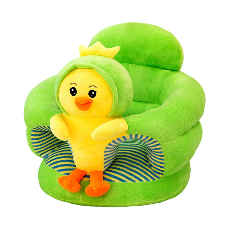 🐻 50% DE RÉDUCTION! 🛋️ Canapé Bébé Cartoon Anti-Roulis – Dossier stable, peluche douce & base antidérapante – Siège sécurisé pour jeux et repos ✨