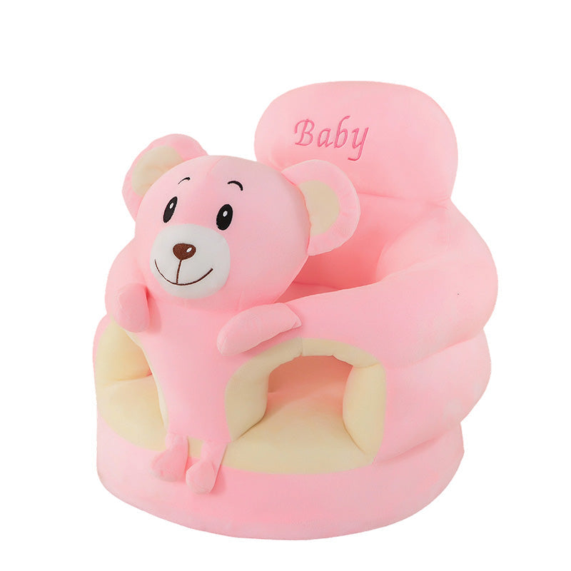 🐻 50% DE RÉDUCTION! 🛋️ Canapé Bébé Cartoon Anti-Roulis – Dossier stable, peluche douce & base antidérapante – Siège sécurisé pour jeux et repos ✨