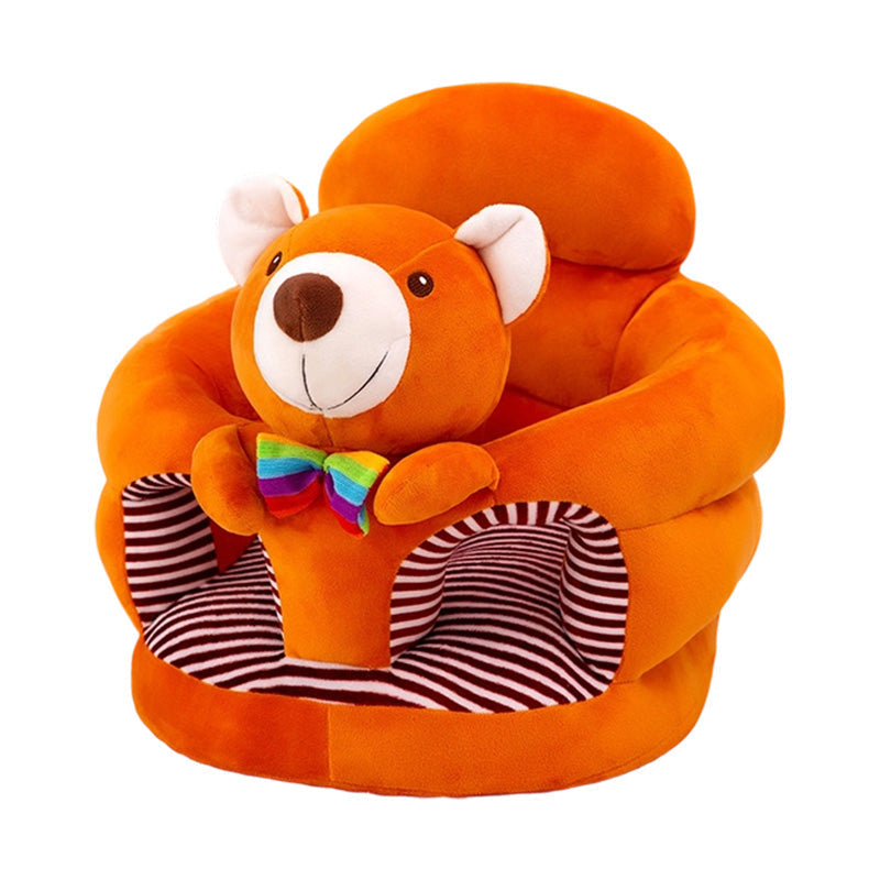 🐻 50% DE RÉDUCTION! 🛋️ Canapé Bébé Cartoon Anti-Roulis – Dossier stable, peluche douce & base antidérapante – Siège sécurisé pour jeux et repos ✨