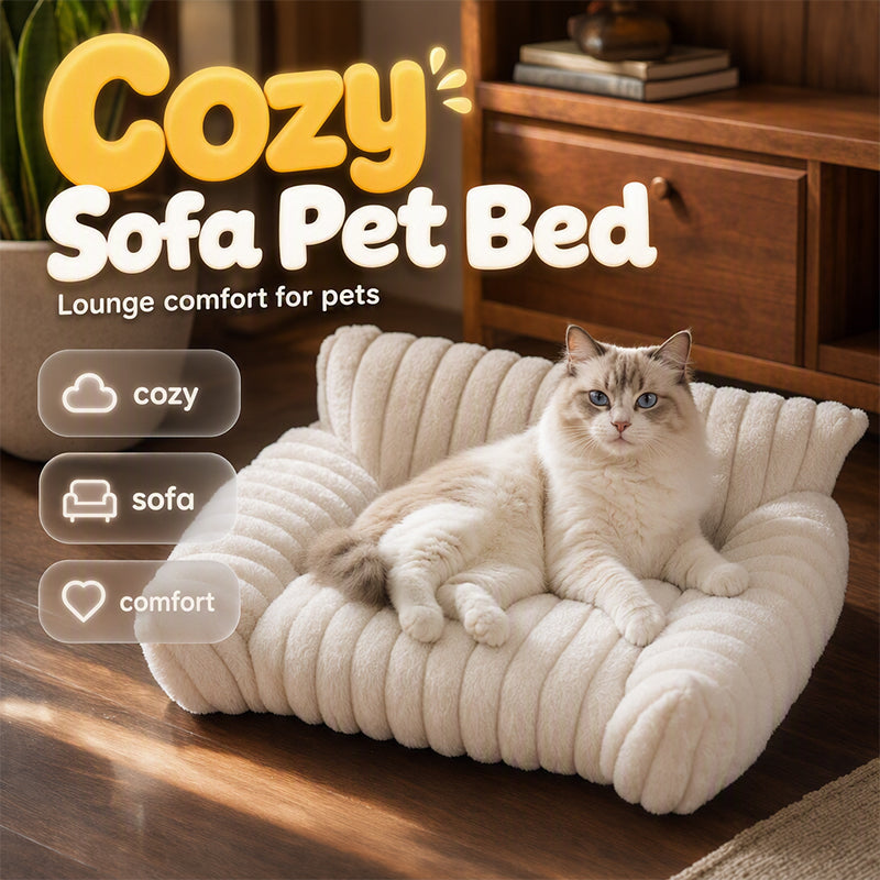 🐾 50% DE RÉDUCTION! 🛋️ Canapé‑Lit Douillet pour Animaux – Enveloppant, doux & décoratif – Confort et style pour votre compagnon ✨