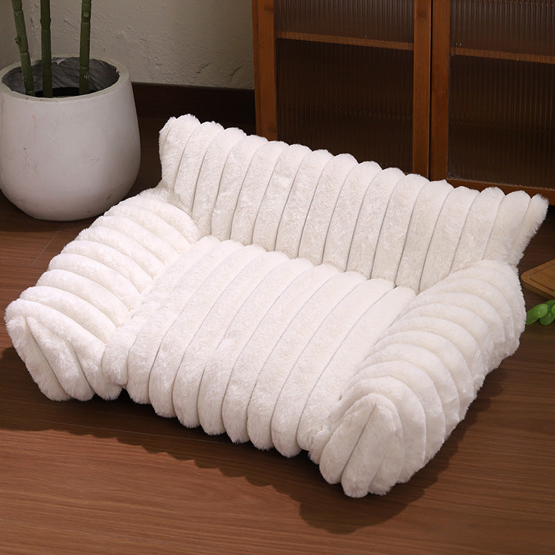 🐾 50% DE RÉDUCTION! 🛋️ Canapé‑Lit Douillet pour Animaux – Enveloppant, doux & décoratif – Confort et style pour votre compagnon ✨