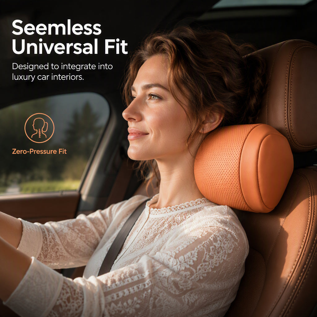 🚗🚗✨ 50 % DE RÉDUCTION ! Coussin de soutien cervical pour appui-tête de voiture – Confort optimal pour la nuque et la tête lors des longs trajets 🛣️💺