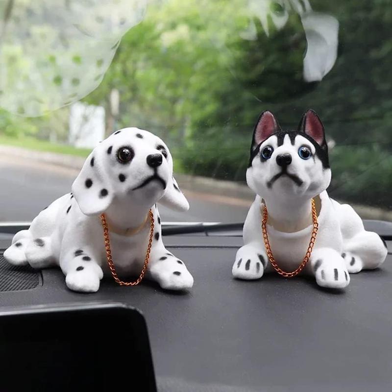 📢📢40% DE RÉDUCTION !! ⏰Décoration de Tableau de Bord Voiture Chien Hochet Mignon