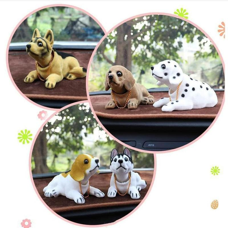 📢📢40% DE RÉDUCTION !! ⏰Décoration de Tableau de Bord Voiture Chien Hochet Mignon