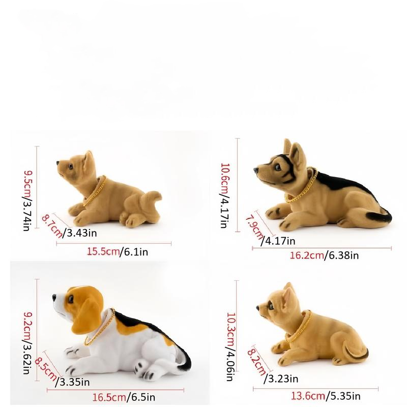📢📢40% DE RÉDUCTION !! ⏰Décoration de Tableau de Bord Voiture Chien Hochet Mignon