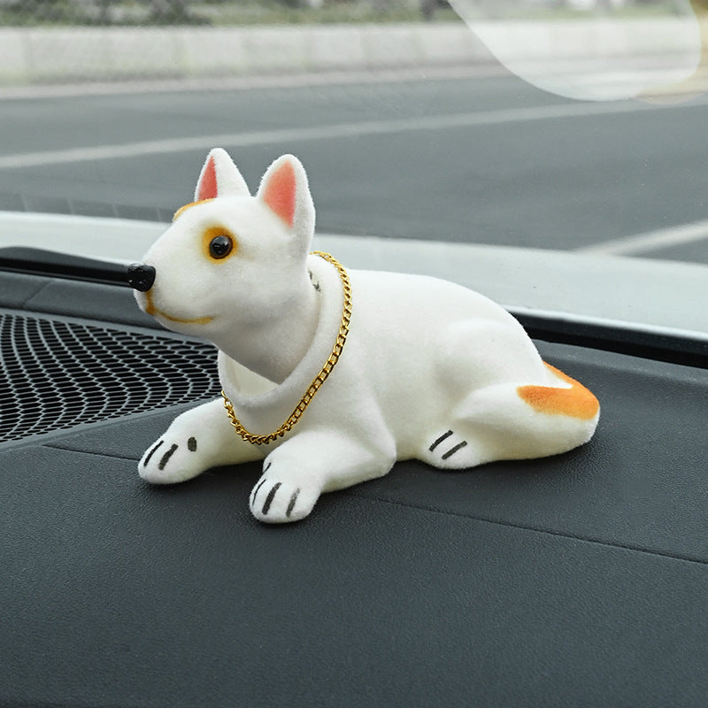 📢📢40% DE RÉDUCTION !! ⏰Décoration de Tableau de Bord Voiture Chien Hochet Mignon