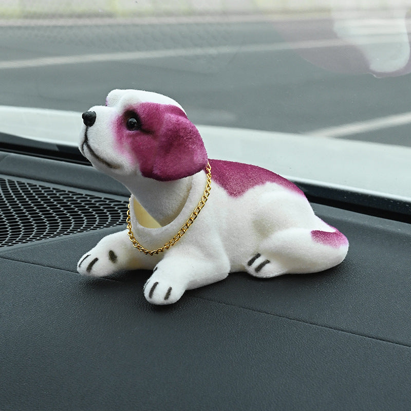 📢📢40% DE RÉDUCTION !! ⏰Décoration de Tableau de Bord Voiture Chien Hochet Mignon
