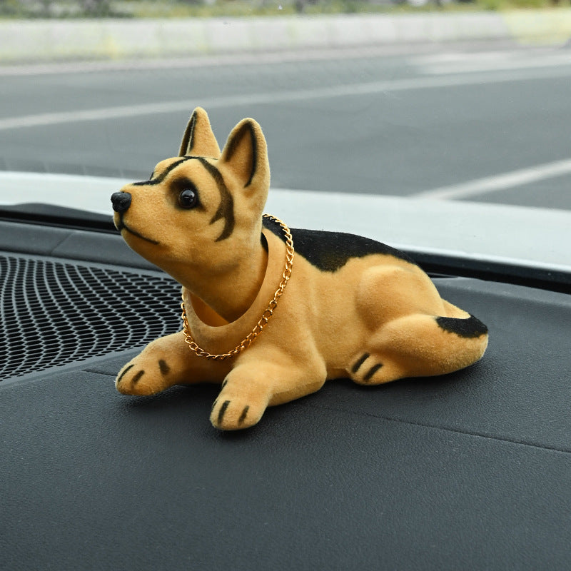 📢📢40% DE RÉDUCTION !! ⏰Décoration de Tableau de Bord Voiture Chien Hochet Mignon