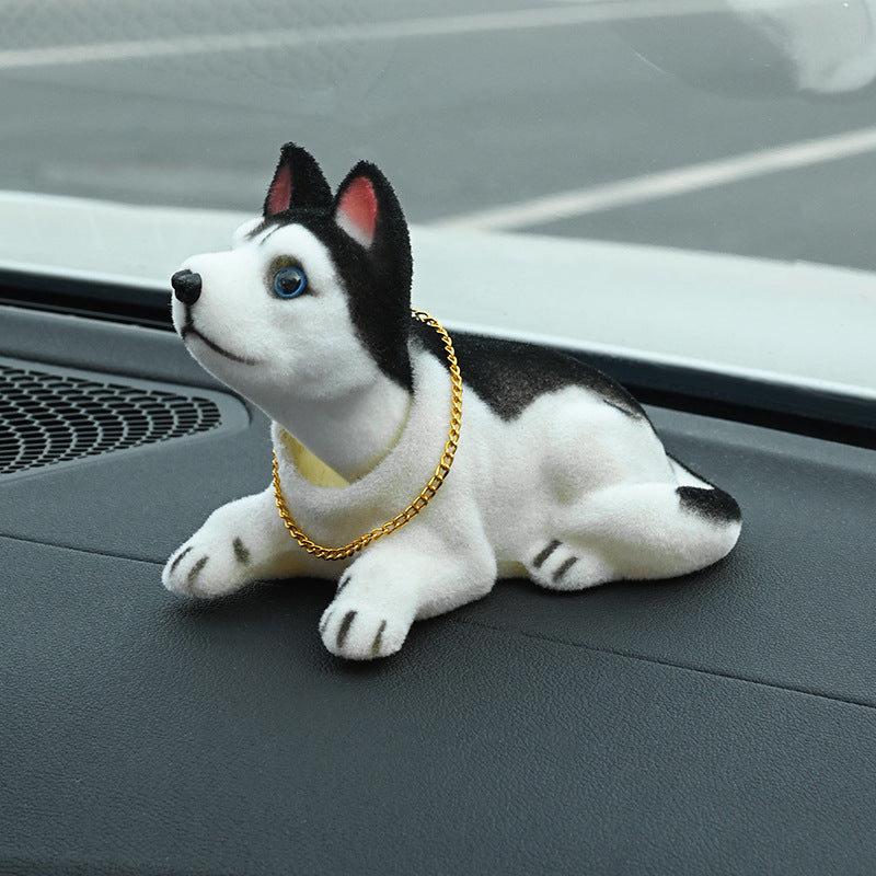 📢📢40% DE RÉDUCTION !! ⏰Décoration de Tableau de Bord Voiture Chien Hochet Mignon