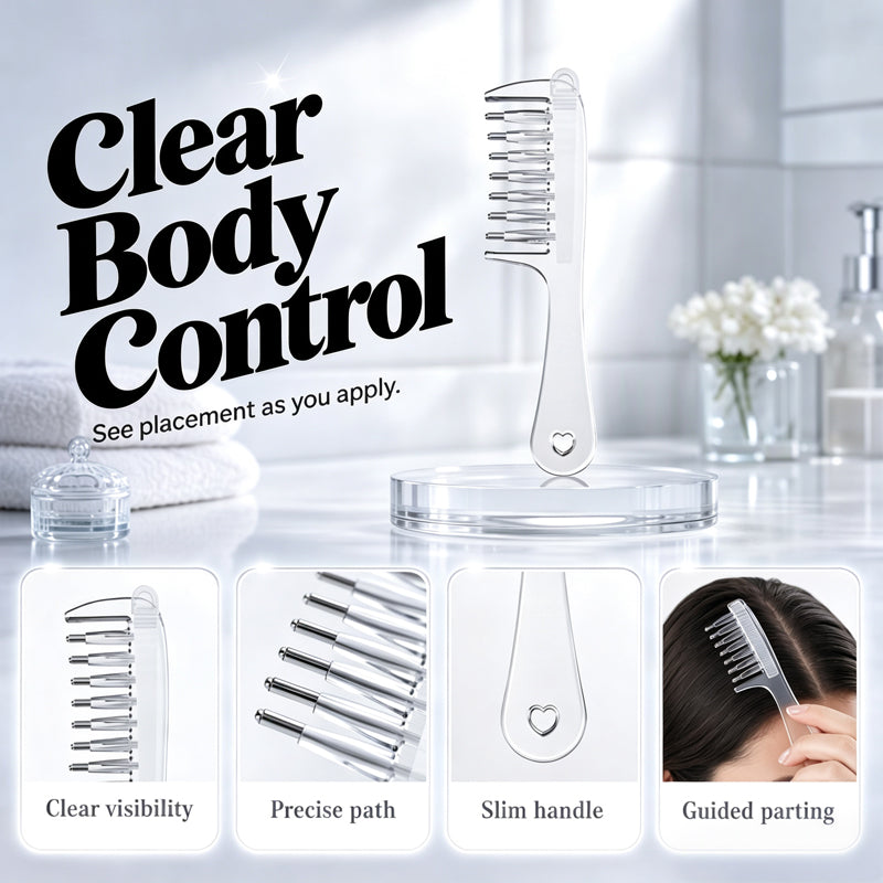 Peigne applicateur pour le cuir chevelu