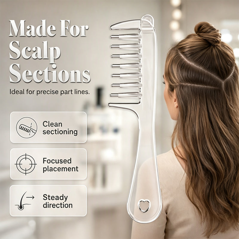 Peigne applicateur pour le cuir chevelu