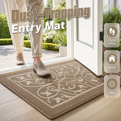 📢📢50% DE RÉDUCTION !! ⏰Tapis de Porte d'Entrée Antidérapant – Fibre Polypropylène & Fond TPR – Attrape-Poussière & Séchage Rapide for Entrées & Couloirs 🚪