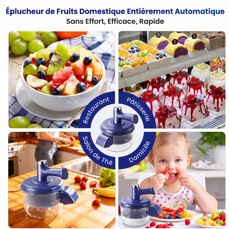 Éplucheur et mixeur de fruits électrique