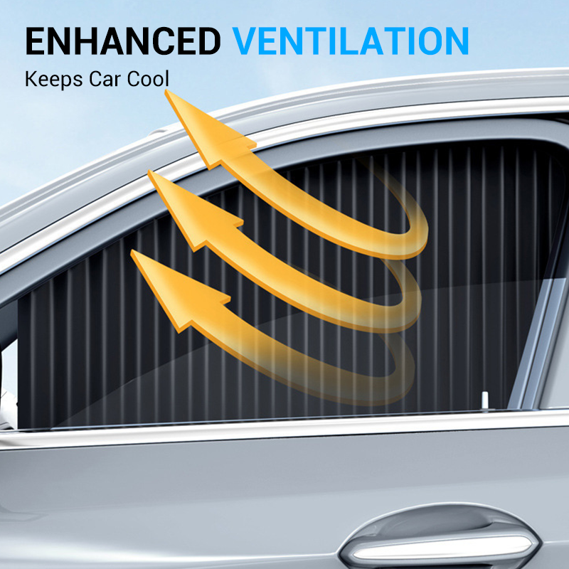 📢📢40% DE RÉDUCTION !! ⏰ Pare-Soleil Universel pour Voiture – Polyester Ignifuge – Rail Coulissant & Isolation Thermique for Vitres Avant & Arrière 🛡️