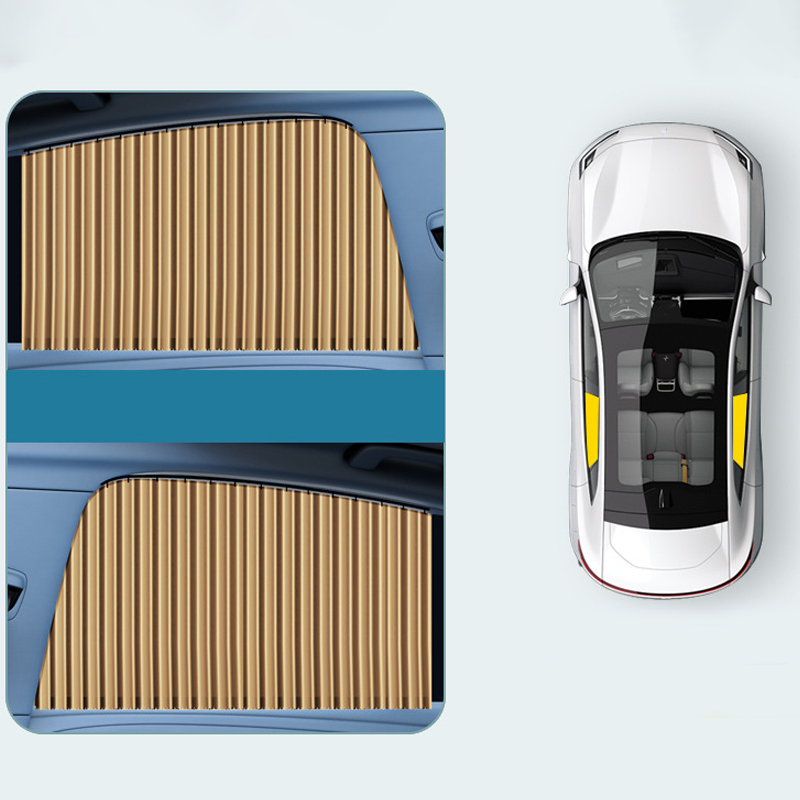 📢📢40% DE RÉDUCTION !! ⏰ Pare-Soleil Universel pour Voiture – Polyester Ignifuge – Rail Coulissant & Isolation Thermique for Vitres Avant & Arrière 🛡️