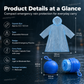 🌧️ -50% | Poncho de pluie jetable format poche – Protection légère contre les averses imprévues