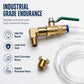 🔧 -50% ! 💨 Kit de Vanne de Vidange pour Compresseur d’Air Universel – Laiton + PVC – Coude 90° – Tuyau 0,5 m / 1,5 m – Levier Ergonomique Vert 🛠️