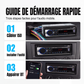 🎵🚗 Autoradio Bluetooth 5.0 – Double USB, son haute qualité, appels mains libres, votre musique et vos conversations en toute clarté, pour une conduite plus sûre et plus agréable 📻✨