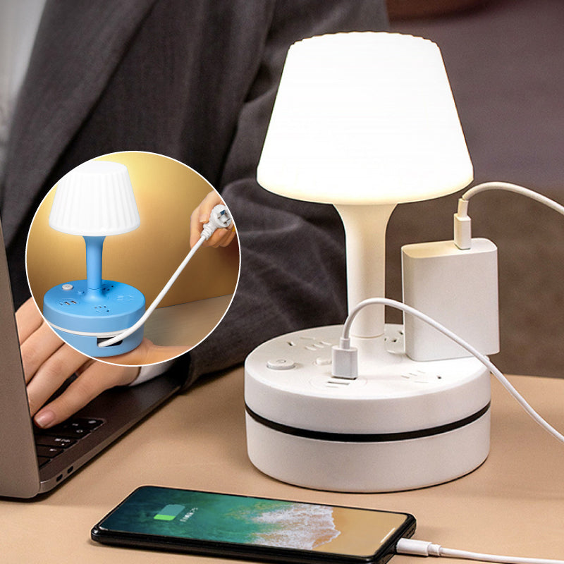 💡Lampe de chevet avec prises USB et secteur,3/4 prises secteur, 2 ports USB, 1 port Type-C. ⭐🏠