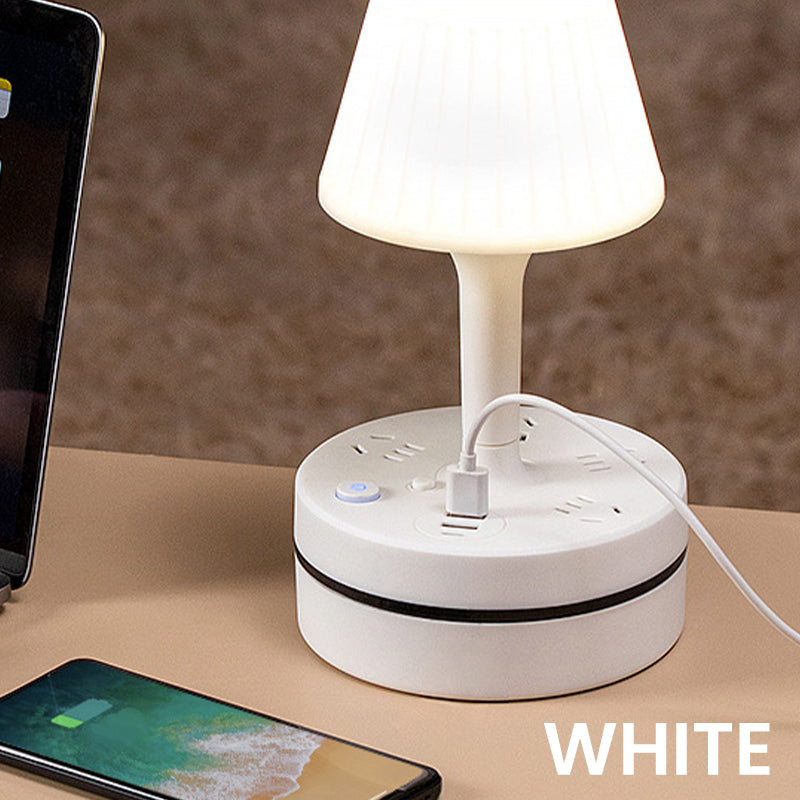 💡Lampe de chevet avec prises USB et secteur,3/4 prises secteur, 2 ports USB, 1 port Type-C. ⭐🏠