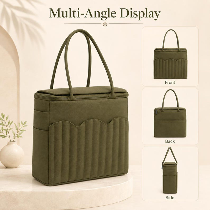 🧵 50% DE RÉDUCTION! 🧶 Sac de rangement couture – Compartiments pour aiguilles & poches intérieures ✨