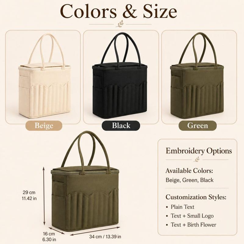 🧵 50% DE RÉDUCTION! 🧶 Sac de rangement couture – Compartiments pour aiguilles & poches intérieures ✨