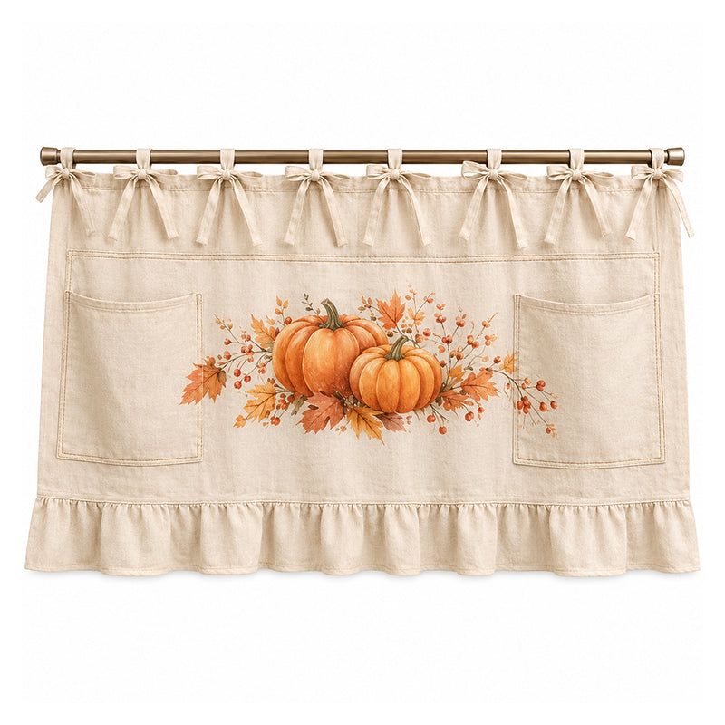 🍳 PROMO LIMITÉE 50% DE RÉDUCTION ! ⚡ Rideau de Four avec Poches de Rangement – Décoratif, Pratique, Résistant ✨