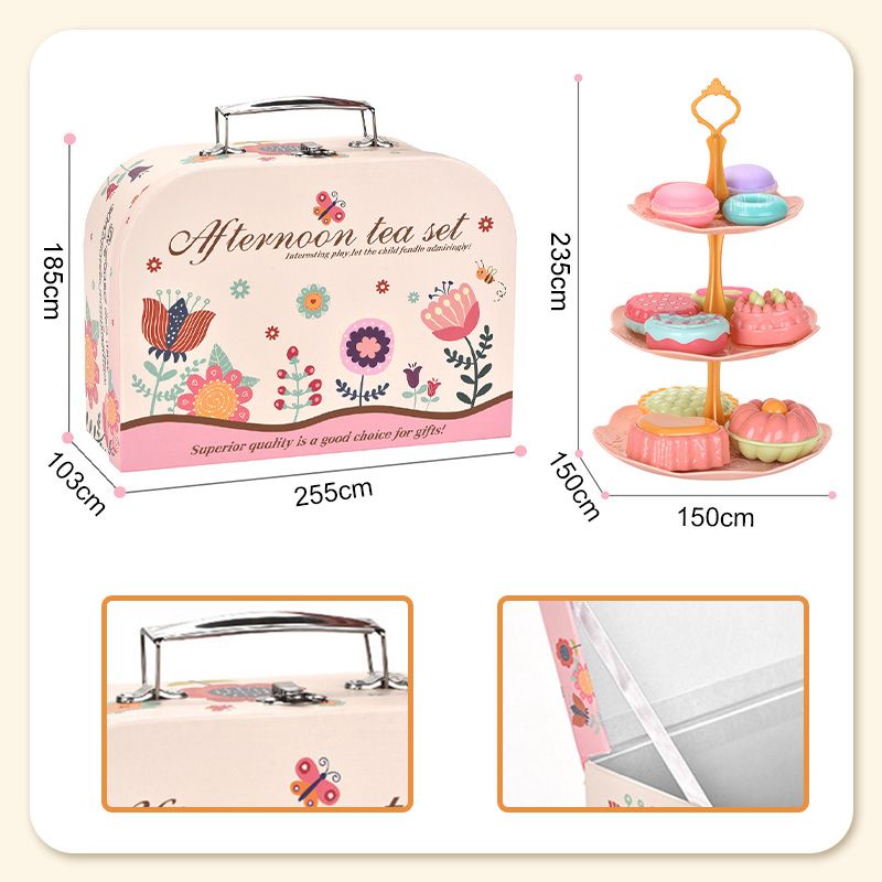 🍵🦄 Set de théière jouet pour enfant – 17 pièces, portable, jeu d’imagination, une dînette complète pour organiser des goûters magiques et développer la créativité des petits 🎀✨