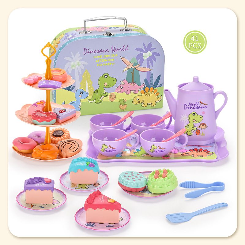 🍵🦄 Set de théière jouet pour enfant – 17 pièces, portable, jeu d’imagination, une dînette complète pour organiser des goûters magiques et développer la créativité des petits 🎀✨