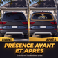 Autocollant vinyle automobile étanche à motif de croix chrétienne