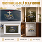Autocollant vinyle automobile étanche à motif de croix chrétienne