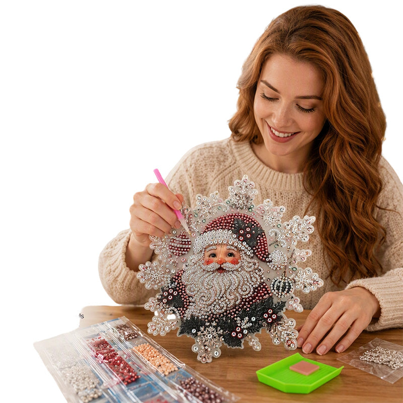 🎅 Cadeau de Noël Anticipé – 50% de Réduction ! 🎄 Kit Art Diamant de Noël à Suspendre 🎨