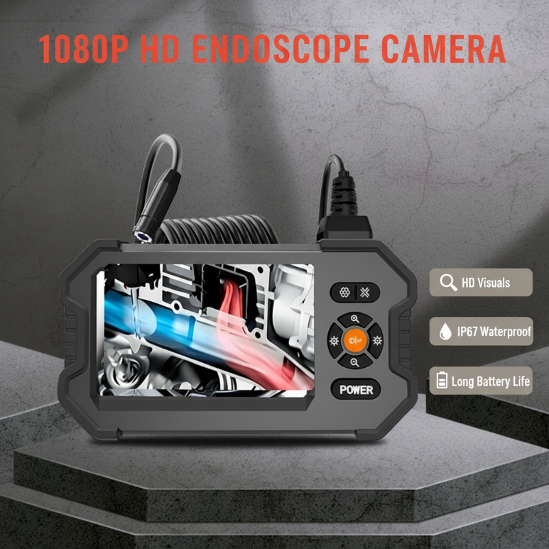 Caméra endoscopique portable HD 1080p avec écran 4,3“