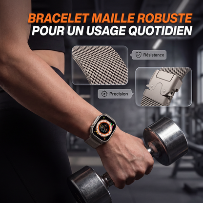 ⌚ PROMO LIMITÉE 50% DE RÉDUCTION ! ✨ Bracelet de montre en maille d’acier inoxydable – Respirant, Sécurisé, Style Moderne ✨