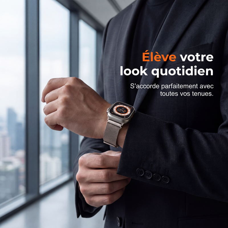 ⌚ PROMO LIMITÉE 50% DE RÉDUCTION ! ✨ Bracelet de montre en maille d’acier inoxydable – Respirant, Sécurisé, Style Moderne ✨