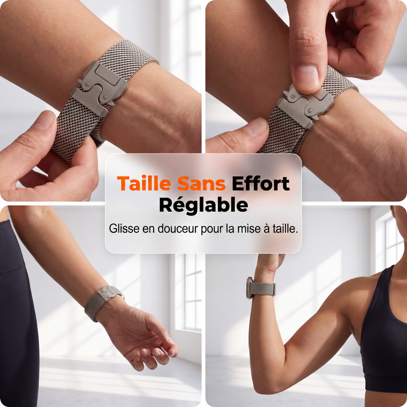 ⌚ PROMO LIMITÉE 50% DE RÉDUCTION ! ✨ Bracelet de montre en maille d’acier inoxydable – Respirant, Sécurisé, Style Moderne ✨