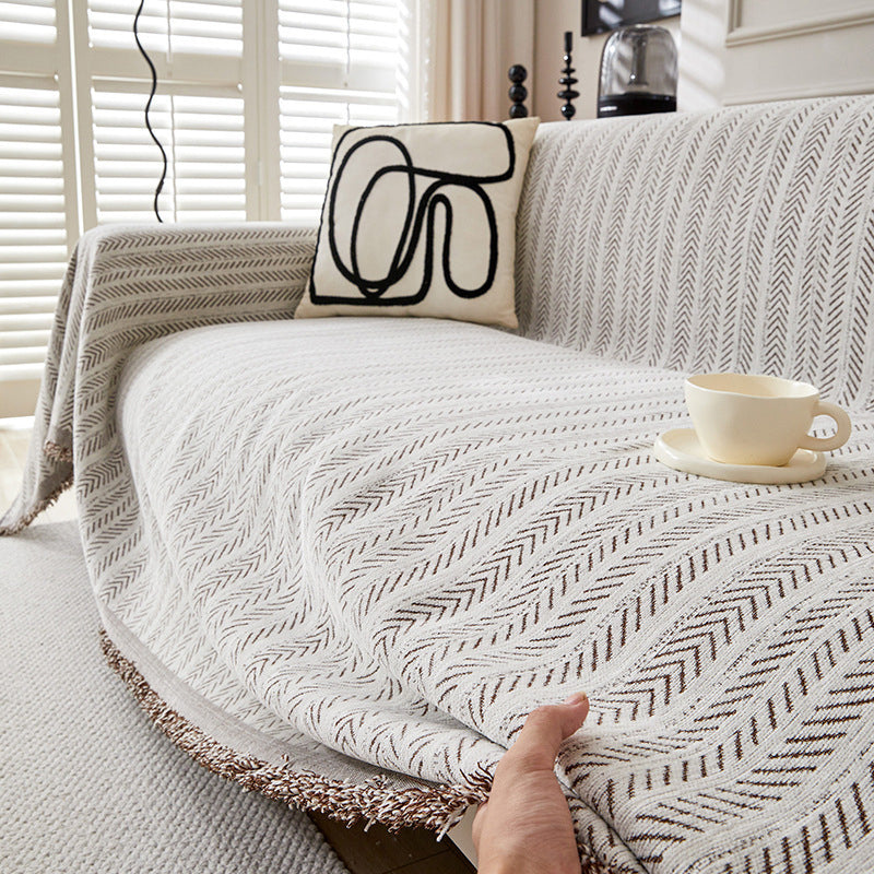 📢📢40% DE RÉDUCTION !! ⏰Housse de Canapé Premium en Chenille Motif Chevron