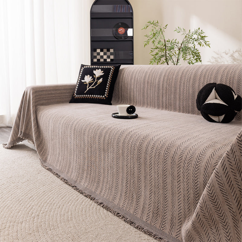 📢📢40% DE RÉDUCTION !! ⏰Housse de Canapé Premium en Chenille Motif Chevron