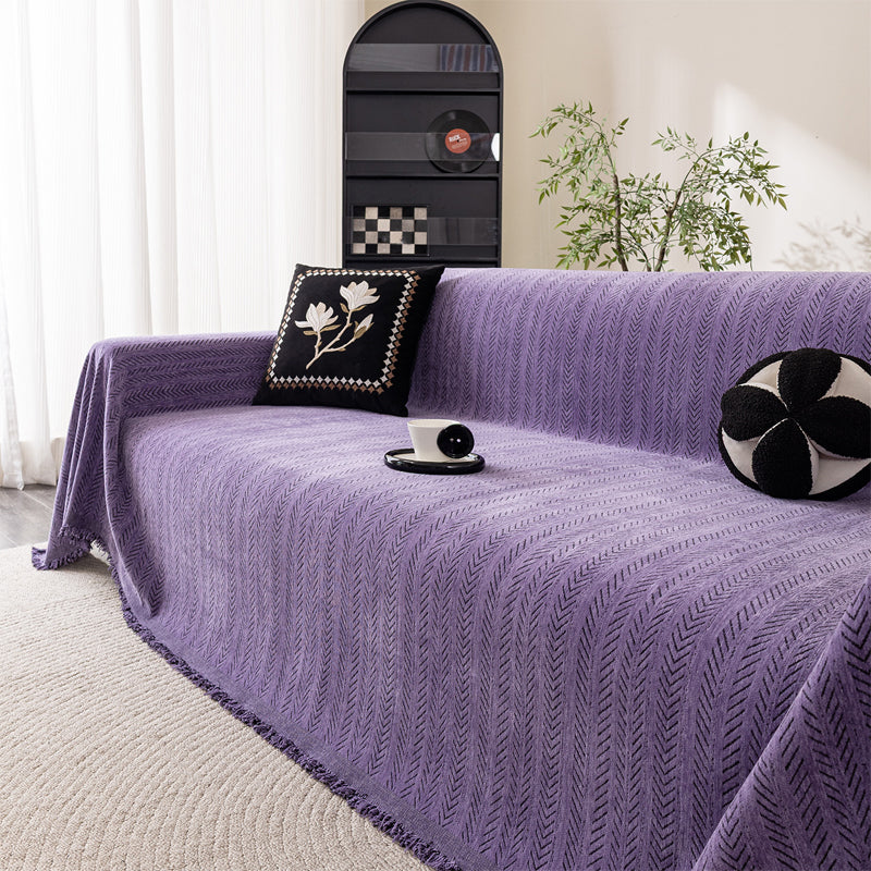 📢📢40% DE RÉDUCTION !! ⏰Housse de Canapé Premium en Chenille Motif Chevron