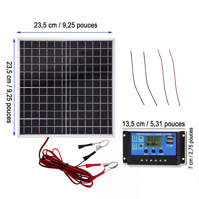 Kit de panneaux solaires étanches portables